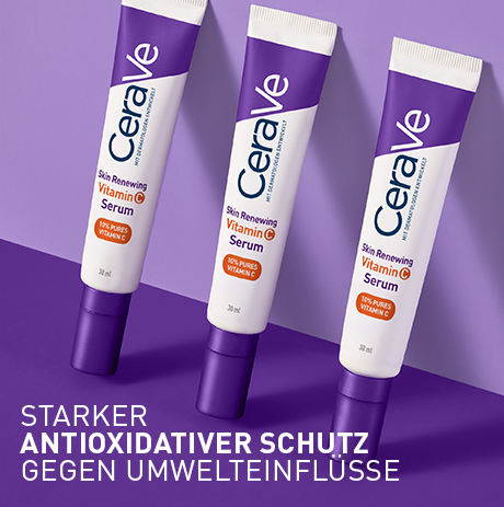 Drei Tuben CeraVe Skin Renewing Vitamin C Serum. Starker antioxidativer Schutz.